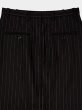 Dolce & Gabbana Black Pinstripe Wool Pencil Skirt