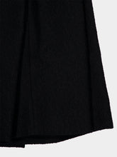 Dolce & Gabbana Black Full Wool Midi Skirt