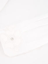 Dolce & Gabbana White Cotton Shirt with Embroidered Collar