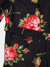 Dolce & Gabbana Rose Bouquet-Print Silk Twill Vanity Shirt