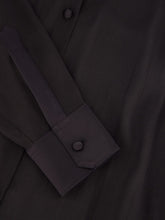 Dolce & Gabbana Satin-Trimmed Silk-Chiffon Shirt