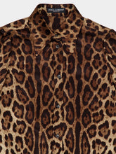 Dolce & Gabbana Leopard-Print Silk Satin Shirt