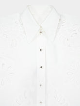 Dolce & Gabbana White Oversized Embroidered Shirt