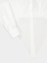 Dolce & Gabbana White Cotton Poplin Tie Shirt