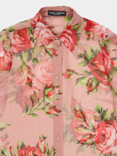 Dolce & Gabbana Rose Bouquet Silk Shirt