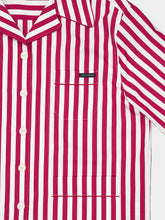 Dolce & Gabbana Red Striped Cotton Button-Up Shirt