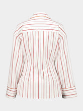 Dolce & Gabbana Red Striped Poplin Shirt