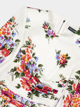 Dolce & Gabbana Floral Bouquet Silk Maxi Dress