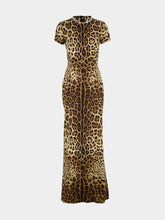 Dolce & Gabbana Leo-Print Silk Charmeuse Maxi Dress
