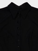 Dolce & Gabbana Black Fitted Wool Jersey Midi Dress
