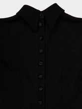 Dolce & Gabbana Black Fitted Wool Jersey Midi Dress