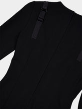 Dolce & Gabbana Black Silk-Insert Midi Dress