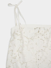 Dolce & Gabbana White Cotton Mini Dress with Embroidery