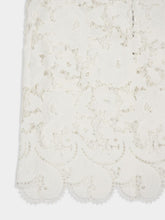 Dolce & Gabbana White Cotton Mini Dress with Embroidery