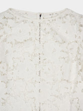 Dolce & Gabbana White Embroidered Cotton Short Dress