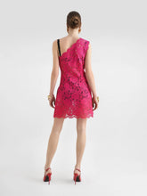 Dolce & Gabbana Pink Floral Cordonetto Lace Minidress