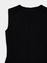 Dolce & Gabbana Black Virgin Wool Sleeveless Mini Dress