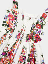 Dolce & Gabbana Flower Bouquet Cotton Midi Dress