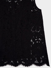 Dolce & Gabbana Black Floral Lace Top