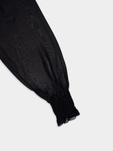 Dolce & Gabbana Smock-Stitched Chiffon Blouse