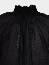 Dolce & Gabbana Smock-Stitched Chiffon Blouse