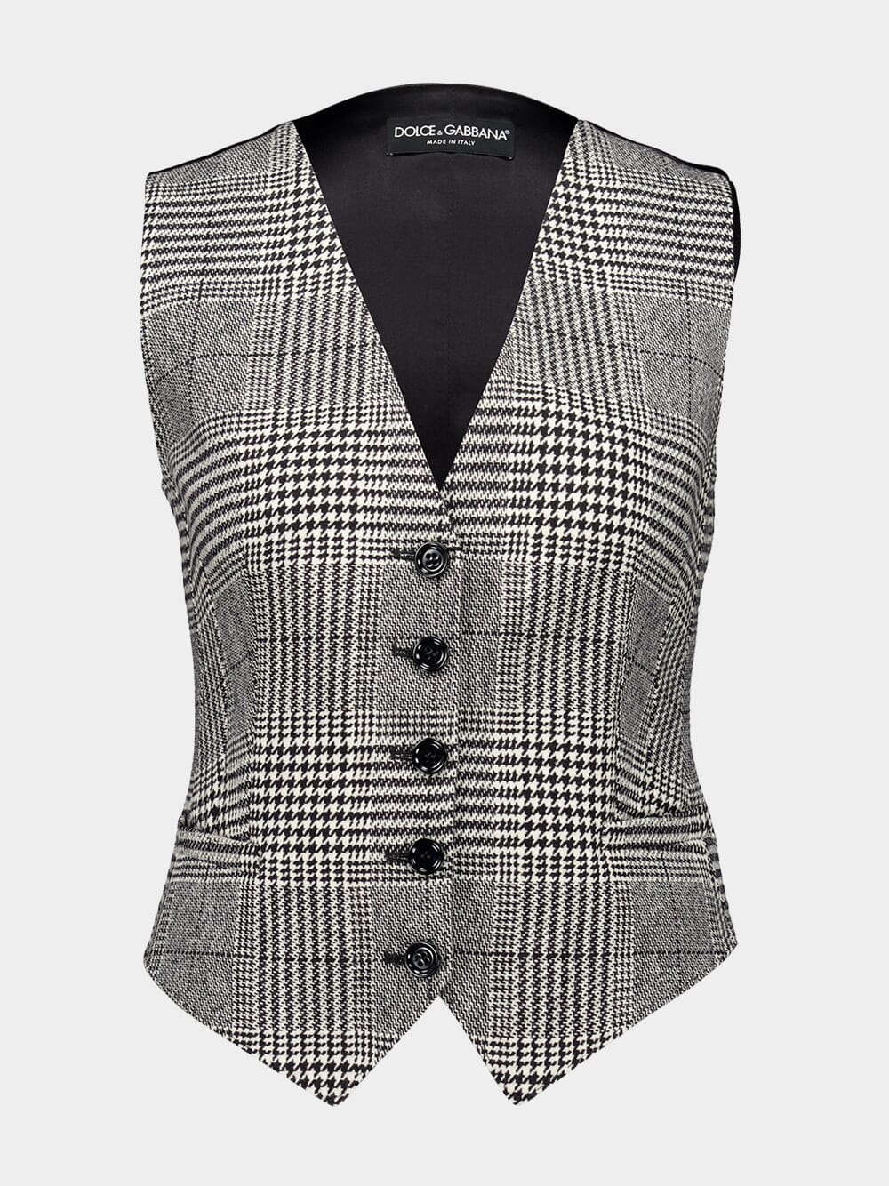 Grey Wool V-Neck Vest