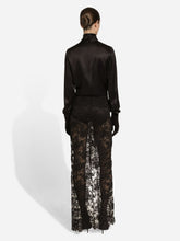 Dolce & Gabbana Black Silk Satin Blouse