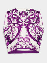 Dolce & Gabbana Majolica-Print Sleeveless Mat Top