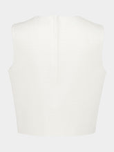 Dolce & Gabbana White Stretch Mat Top