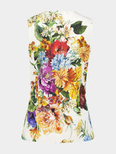 Dolce & Gabbana Sleeveless Floral Bouquet-Print Top