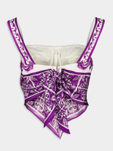 Dolce & Gabbana Majolica-Print Silk Foulard Top