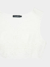Dolce & Gabbana Broderie Cropped Top