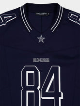 Dolce & Gabbana Blue Printed T-Shirt with Patch Detail