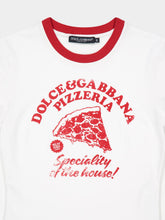 Dolce & Gabbana White Printed Cotton Jersey T-Shirt