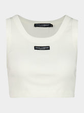 Dolce & Gabbana Natural White Cropped Tank Top