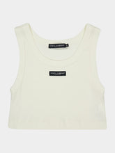 Dolce & Gabbana Natural White Cropped Tank Top