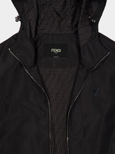 Fendi Black Technical Fabric Hooded Blouson Jacket