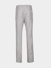 Fendi Grey Pinstriped Fabric Trousers