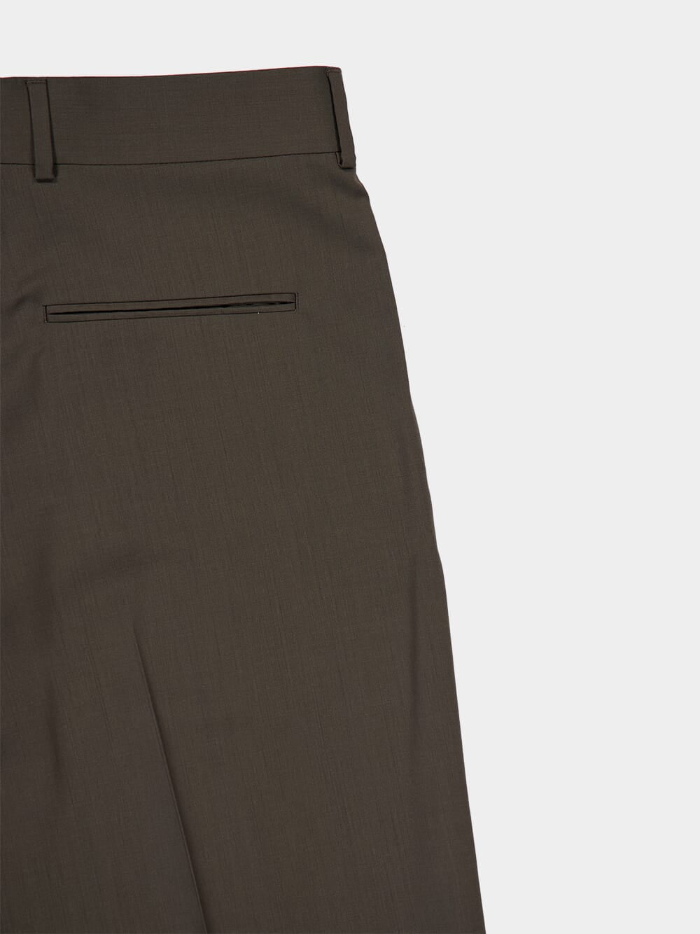 Cypress Green Wool Trousers