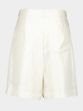 Fendi White FF Silk Shorts