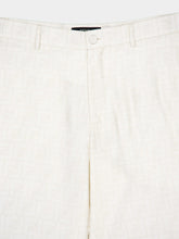 Fendi White FF Silk Shorts