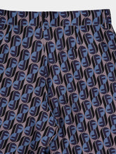Fendi Blue Silk Fendinity Bermuda Shorts