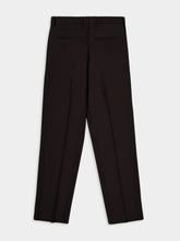 Fendi Brown Wool Cigarette Trousers