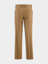 Fendi Rust Wool Cigarette Trousers