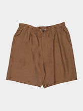 Fendi Light Brown Linen Bermuda Shorts