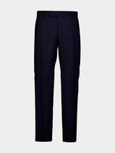 Fendi Dark Blue Wool Tailored Trousers