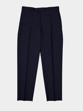 Fendi Dark Blue Wool Tailored Trousers
