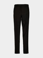 Fendi Black Straight-Leg Wool Trousers