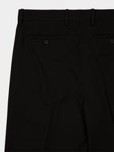 Fendi Black Straight-Leg Wool Trousers