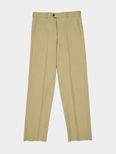 Fendi Beige Cotton Tailored Trousers